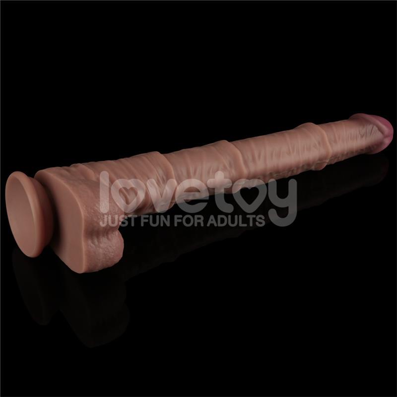 LOVETOY - DUAL LAYERED BENDABLE DILDO XXL 16
