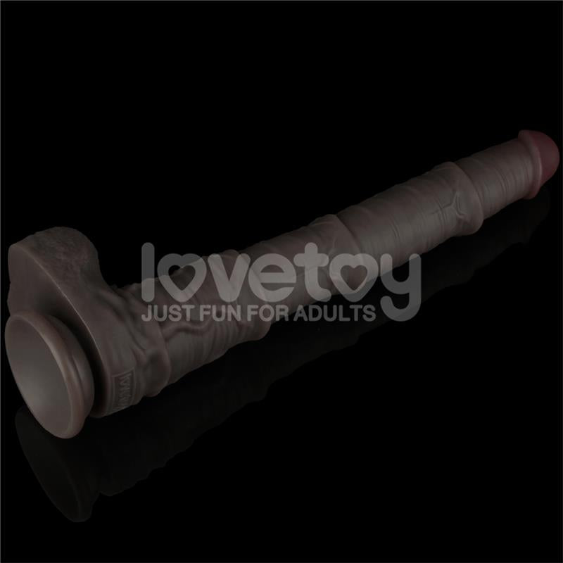 LOVETOY - DUAL LAYERED BENDABLE DILDO XXL 16