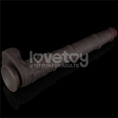 LOVETOY - DUAL LAYERED BENDABLE DILDO XXL 16