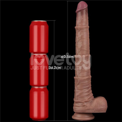 LOVETOY - DUAL LAYERED BENDABLE DILDO XXL 16
