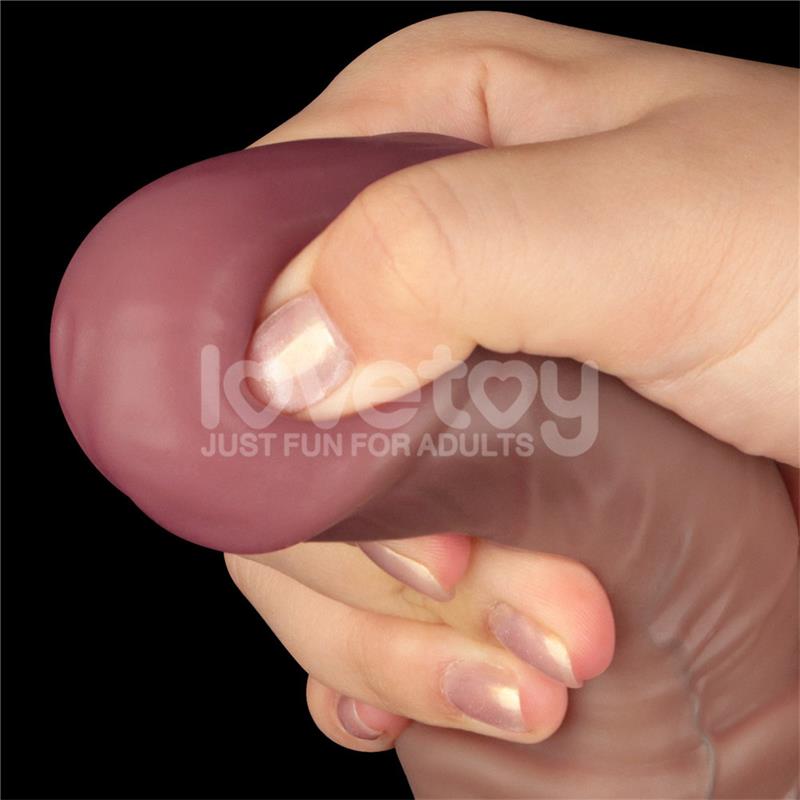 LOVETOY - DUAL LAYERED BENDABLE DILDO XXL 16