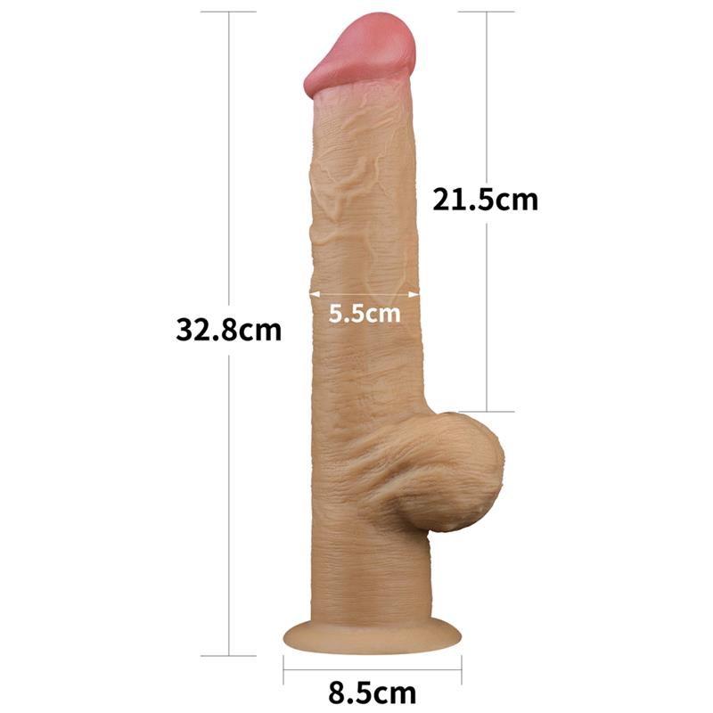 LOVETOY - DUAL LAYERED DILDO 12.5