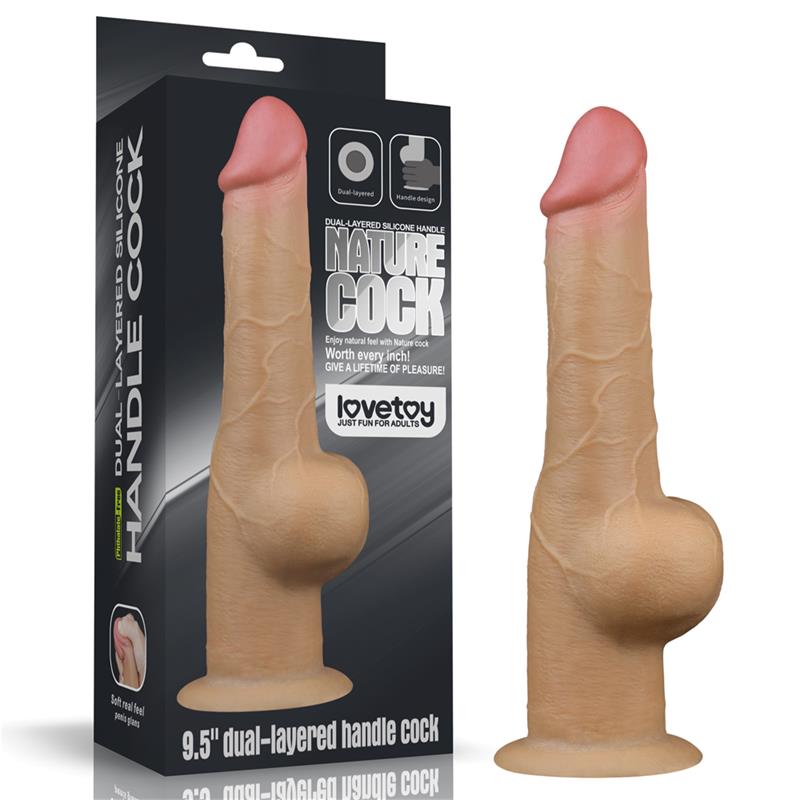 LOVETOY - DUAL LAYERED DILDO 9.5