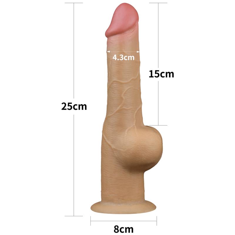 LOVETOY - DUAL LAYERED DILDO 9.5