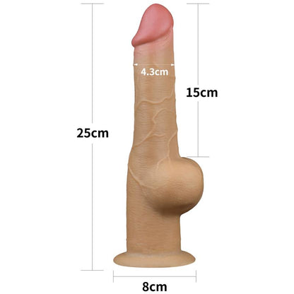 LOVETOY - DUAL LAYERED DILDO 9.5