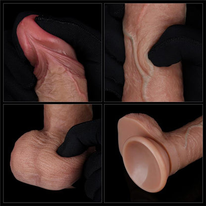 LOVETOY - DUAL LAYERED SILICONE DILDO 7.5