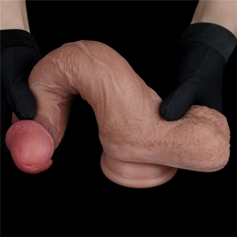 LOVETOY - DUAL LAYERED SILICONE DILDO 8.5