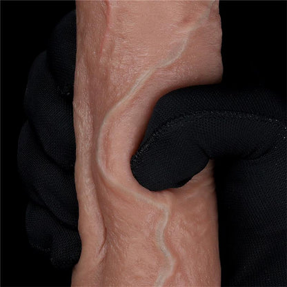 LOVETOY - DUAL LAYERED SILICONE DILDO 8.5