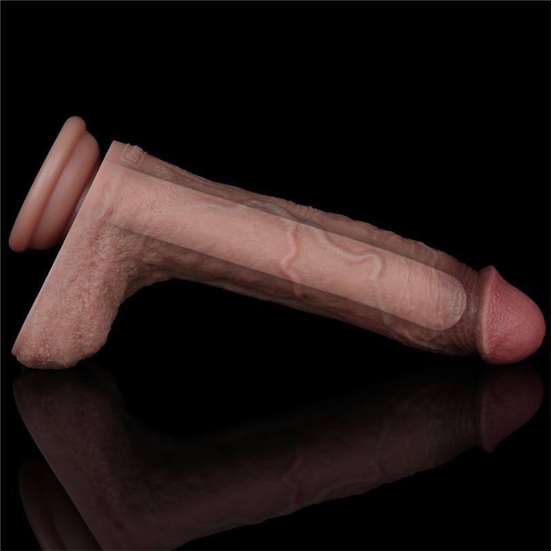 LOVETOY - DUAL LAYERED SILICONE DILDO 8.5