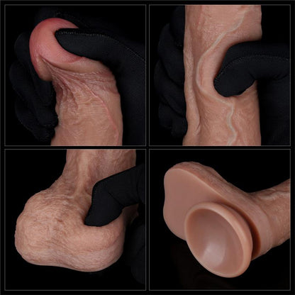 LOVETOY - DUAL LAYERED SILICONE DILDO 8.5