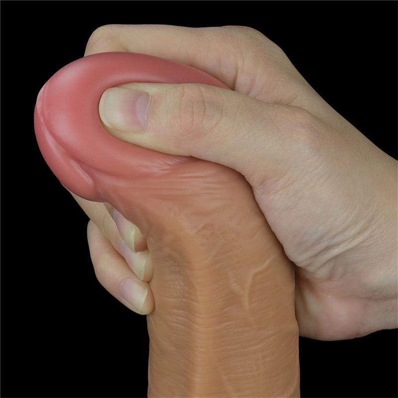 LOVETOY - DUAL LAYERED VIBE WITH ROTATION PLANITUM SILICONE 10