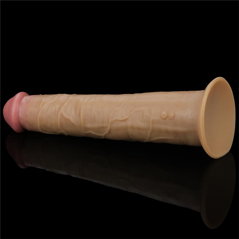LOVETOY - DUAL LAYERED VIBE WITH ROTATION PLANITUM SILICONE 10