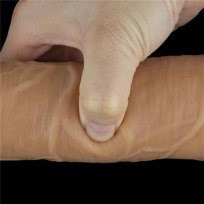 LOVETOY - DUAL LAYERED VIBE WITH ROTATION PLANITUM SILICONE 10
