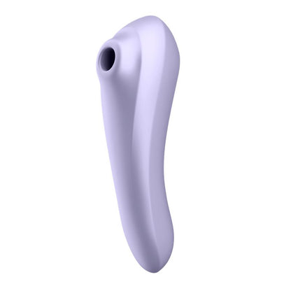 SATISFYER - DUAL PLEASURE APP VIBE AND PULE AIR SUCKER RECHARGABLE MAUVE