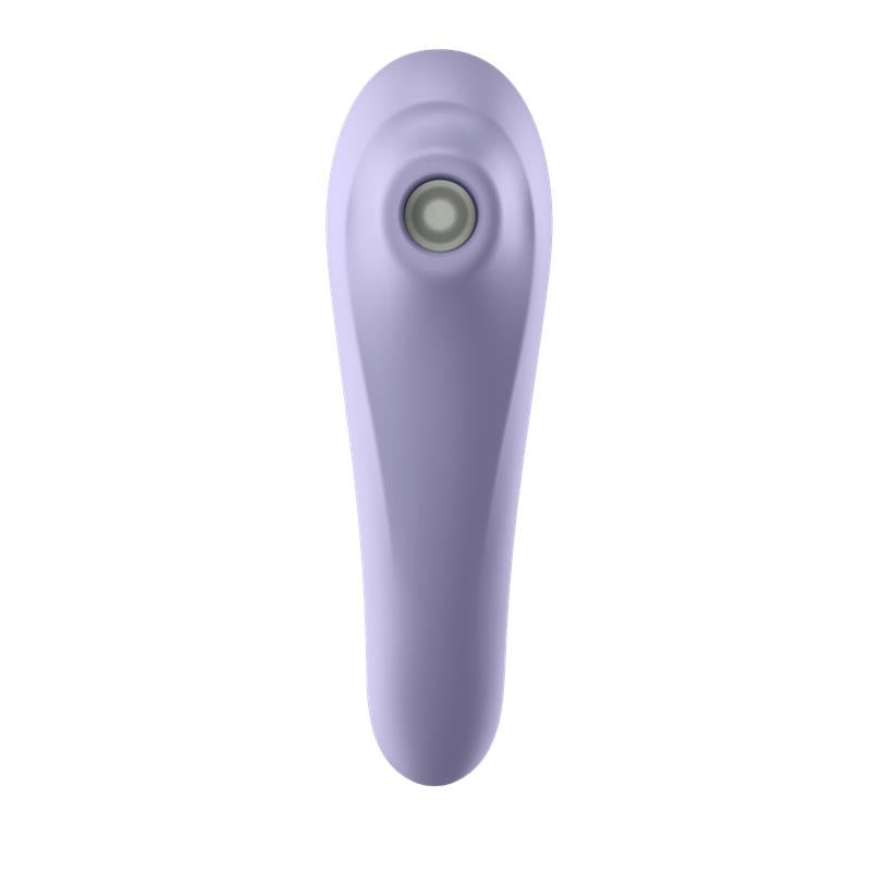 SATISFYER - DUAL PLEASURE APP VIBE AND PULE AIR SUCKER RECHARGABLE MAUVE
