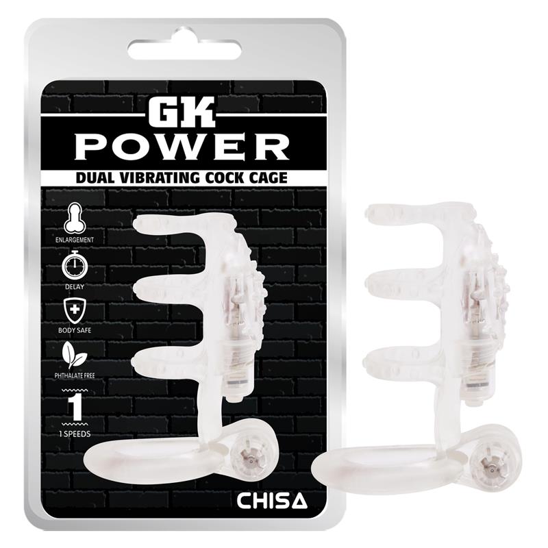 CHISA - DUAL VIBRATING COCK CAGE