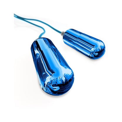 CLASSIX - DUAL VIBRATING PENIS SLEEVE BLUE AND CLEAR