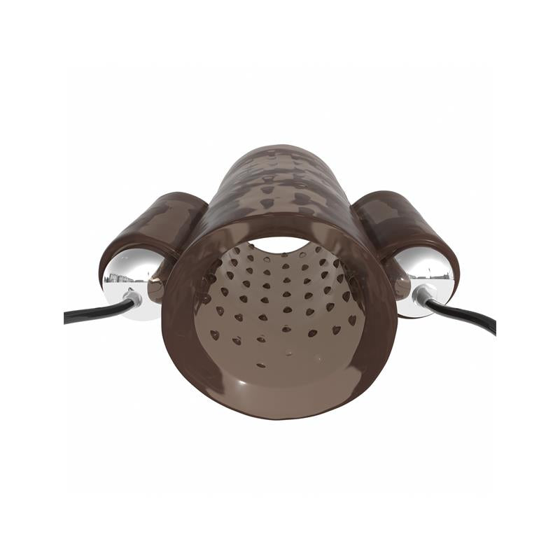 CLASSIX - DUAL VIBRATING PENIS SLEEVE SMOKED
