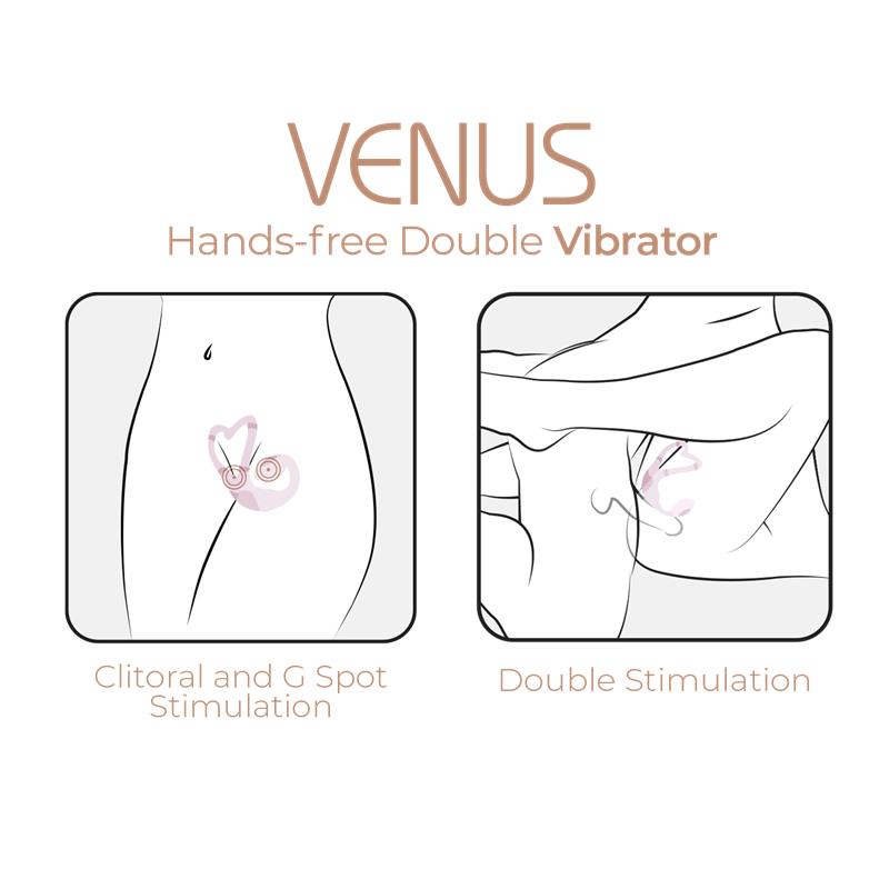 ADRIEN LASTIC - DUAL VIBRATOR VENUS WITH APP