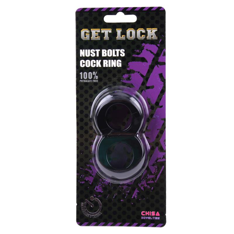 CHISA - DUO COCK 8 BALL RING-BLACK