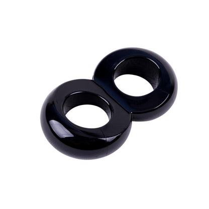 CHISA - DUO COCK 8 BALL RING-BLACK