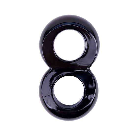 CHISA - DUO COCK 8 BALL RING-BLACK
