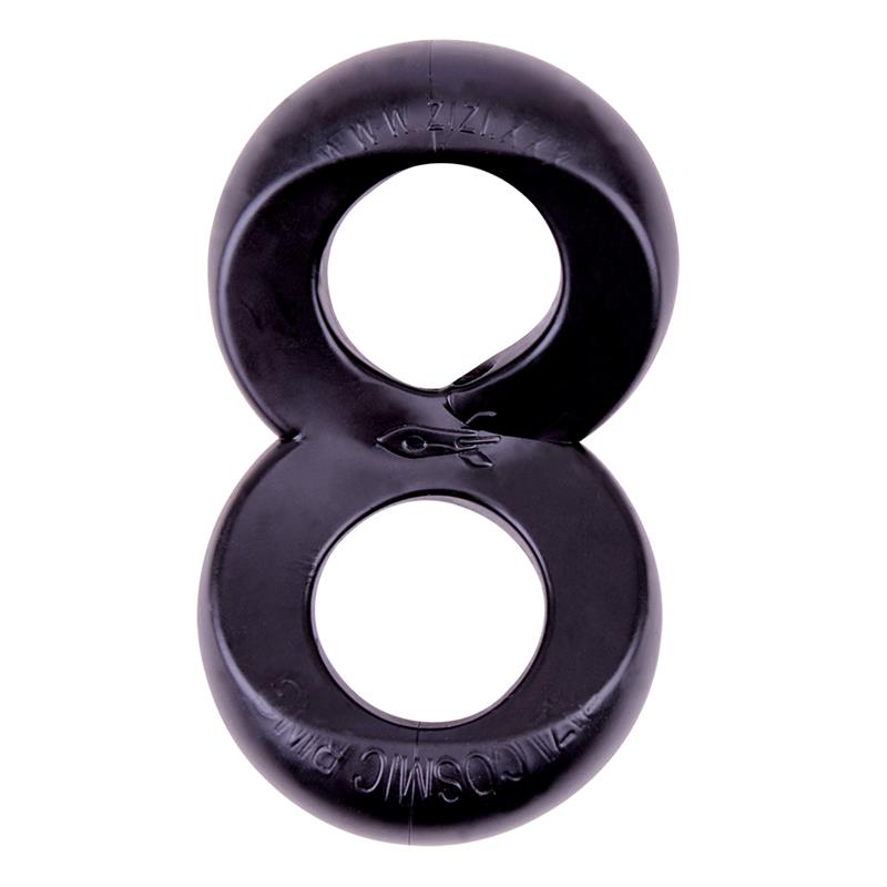 CHISA - DUO COCK 8 BALL RING-BLACK
