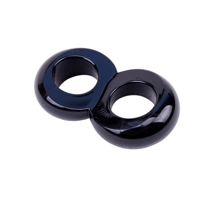 CHISA - DUO COCK 8 BALL RING-BLACK