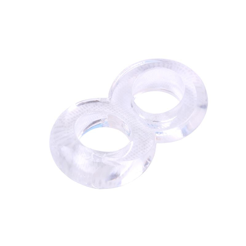 CHISA - DUO COCK 8 BALL RING-CLEAR