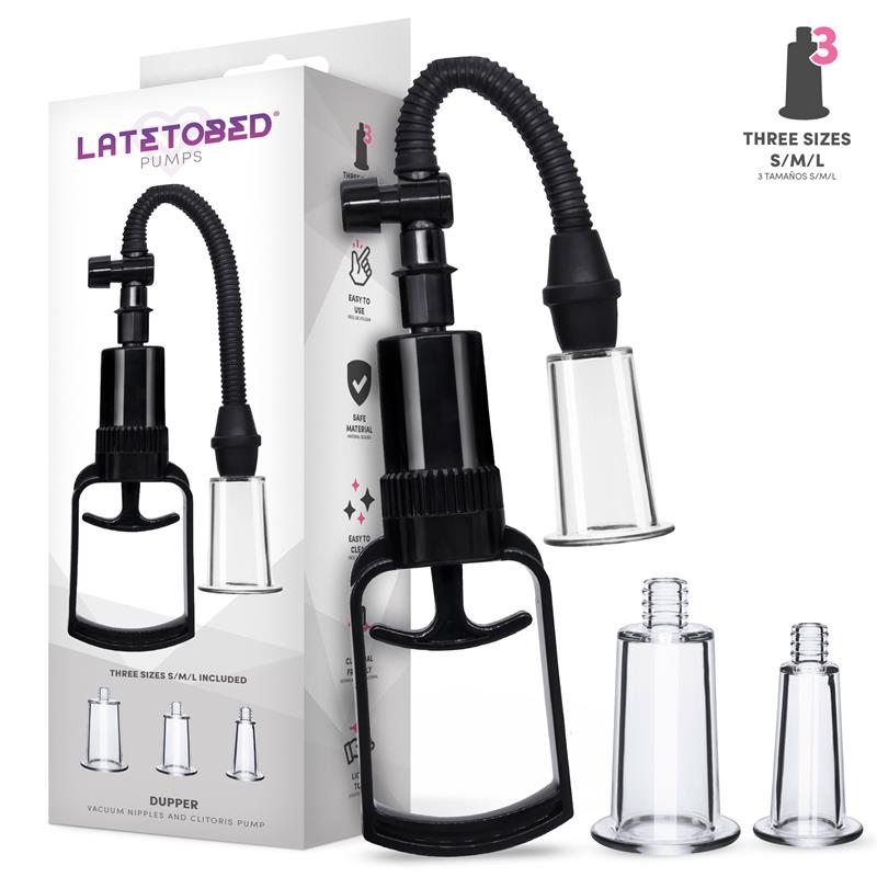 LATETOBED - DUPPER CLITORIS AND NIPPLE MANUAL PUMP 3 CUPS