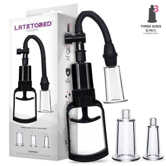 LATETOBED - DUPPER CLITORIS AND NIPPLE MANUAL PUMP 3 CUPS