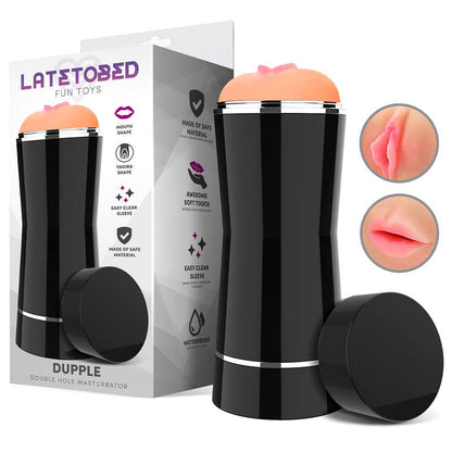 LATETOBED - DUPPLE DOUBLE HOLE MASTURBATOR VAGINA AND MOUTH