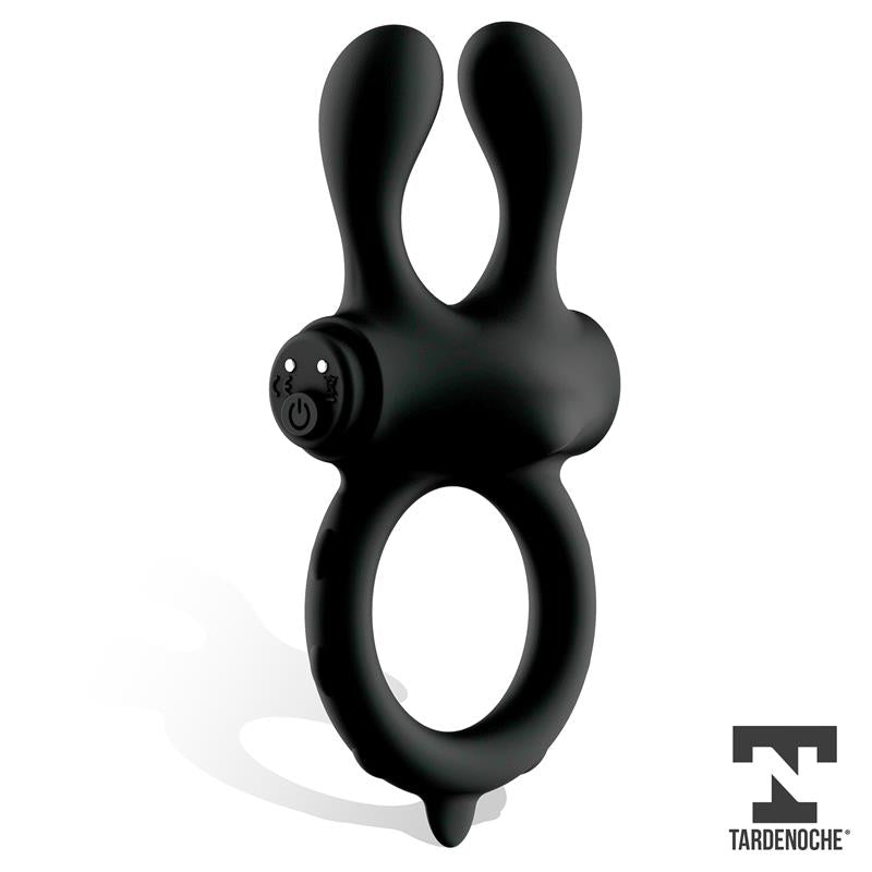 TARDENOCHE - EARZY VIBRATING PENIS RING WITH REMOTE CONTROL USB MAGNETIC SILICONE