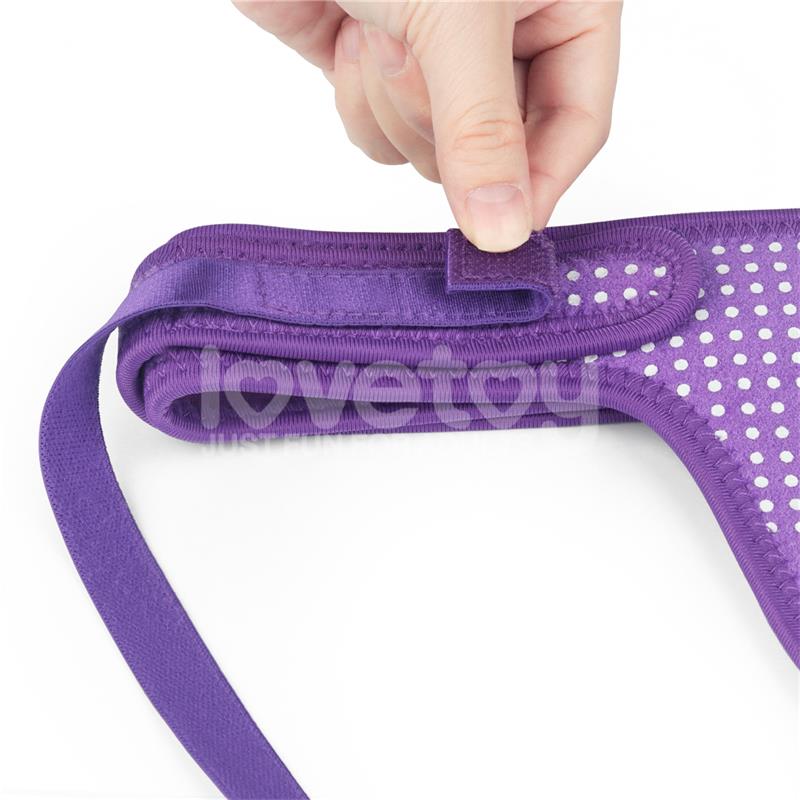 LOVETOY - EASY STRAP ON HARNESS POLKA DOTS PURPLE