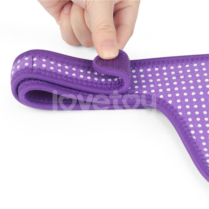 LOVETOY - EASY STRAP ON HARNESS POLKA DOTS PURPLE