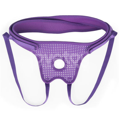 LOVETOY - EASY STRAP ON HARNESS POLKA DOTS PURPLE