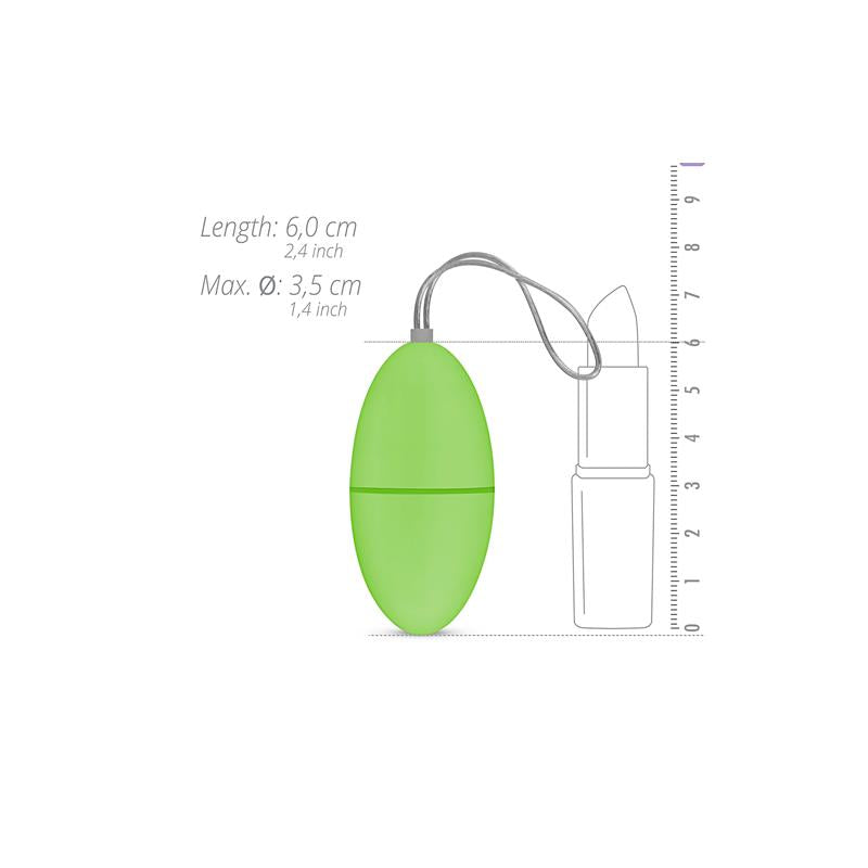 EASYTOYS - REMOTE CONTROL VIBRATING EGG - GREEN
