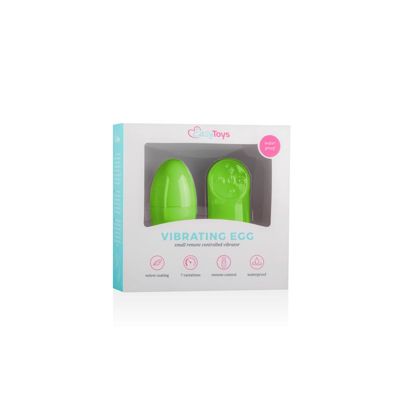 EASYTOYS - REMOTE CONTROL VIBRATING EGG - GREEN