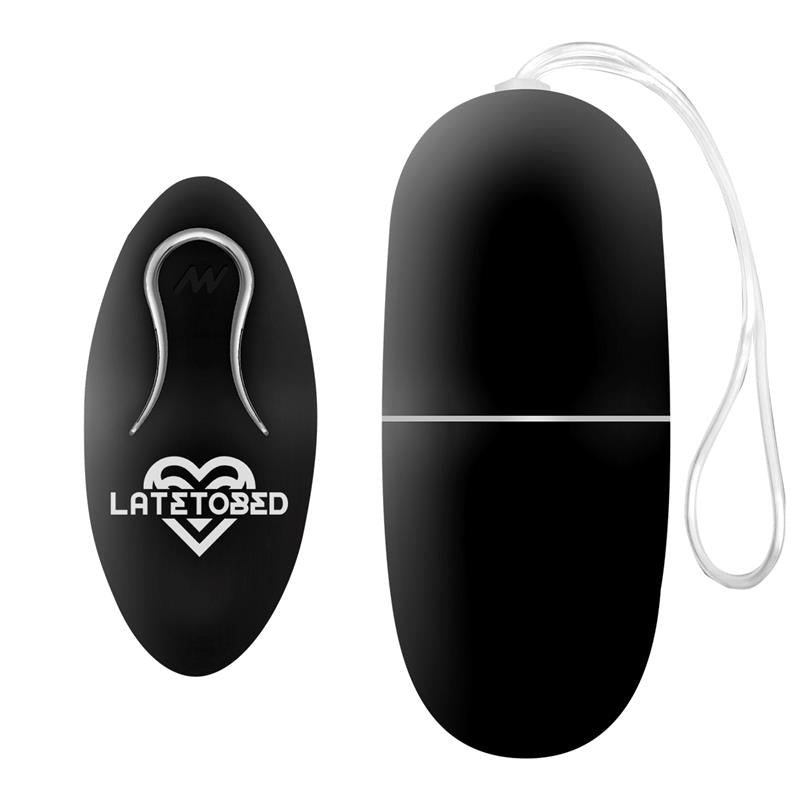 LATETOBED - ECOBLACK VIBRATING EGG WITH REMOTE CONTROL