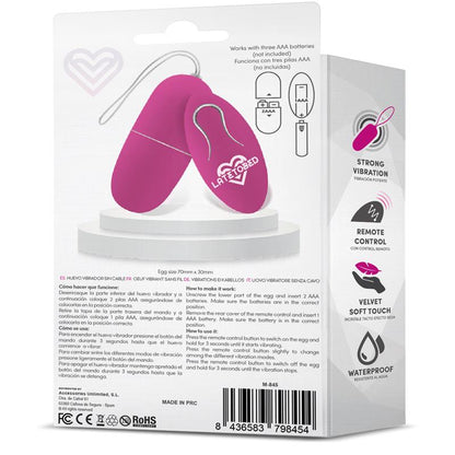 LATETOBED - ECOPURPLE VIBRATING EGG WITH REMOTE CONTROL