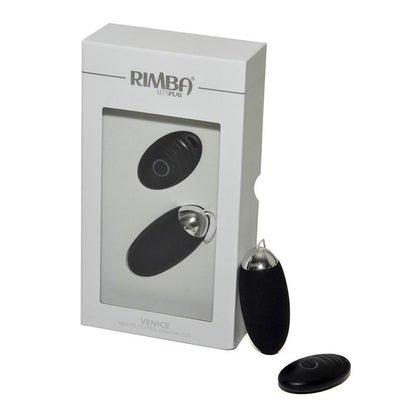 RIMBA TOYS - EGG VIBRATOR WITH REMOTE CONTROL VENICE BLACK
