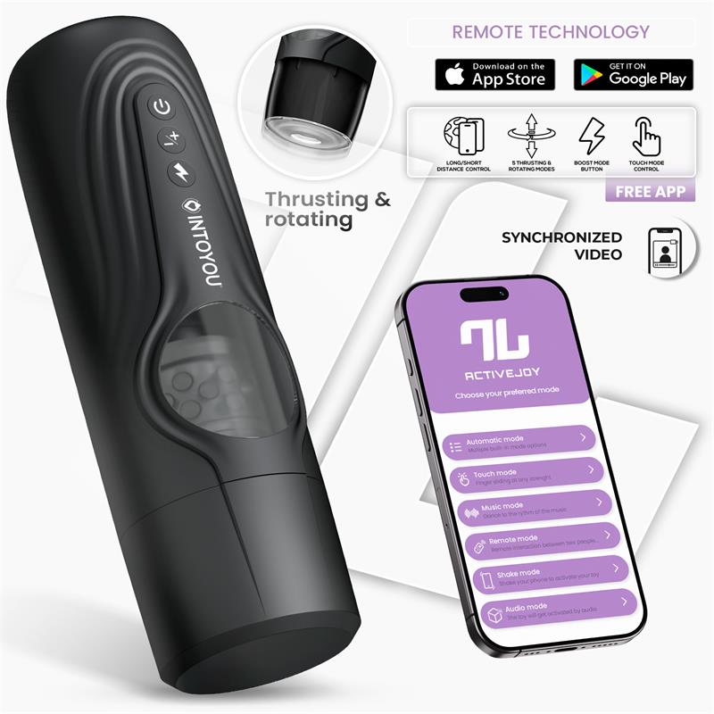 INTOYOU APP SERIES - EGOR THRUSTING AND ROTATING MALE MASTURBATOR WITH APP
