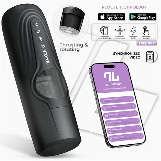 INTOYOU APP SERIES - EGOR THRUSTING AND ROTATING MALE MASTURBATOR WITH APP