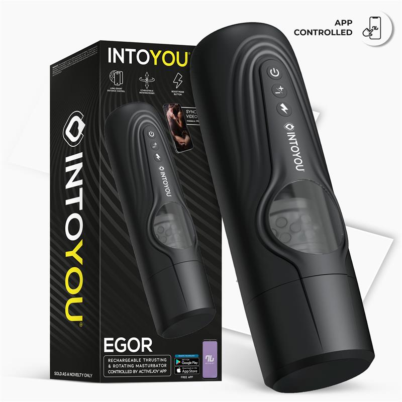 INTOYOU APP SERIES - EGOR THRUSTING AND ROTATING MALE MASTURBATOR WITH APP