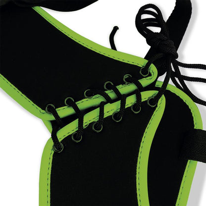 INTOYOU SHINING LINE - EIFERES GLOW IN THE DARK ADJUSTABLE STRAP-ON HARNESS CORSET STYLE