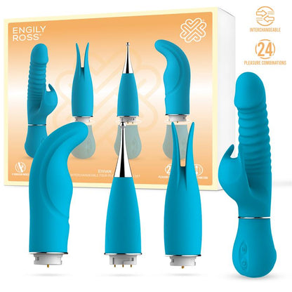 ENGILY ROSS - EIVIAN INTERCHANGEABLE 4 PIECES SET VIBRATION AND THRUSTING