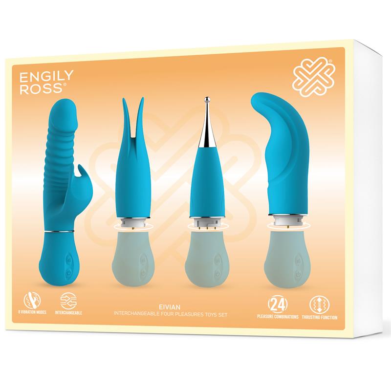 ENGILY ROSS - EIVIAN INTERCHANGEABLE 4 PIECES SET VIBRATION AND THRUSTING
