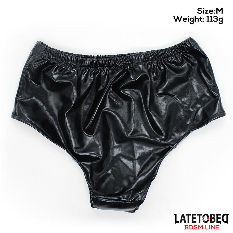 LATETOBED BDSM LINE - ELASTIC BRIEFS WITH SEMI REALISTIC DILDO