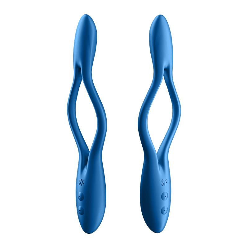 SATISFYER - ESTIMULADOR FLEXIBLE ELASTIC GAME AZUL OSCURO