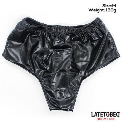 LATETOBED BDSM LINE - ELASTIC PANTIES WITH VIBRATING DILDO ONE SIZE